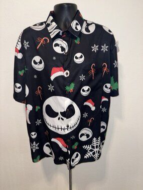 Eleven Oasis The Nightmare Before Christmas Shirt Men XL Jack Skellington